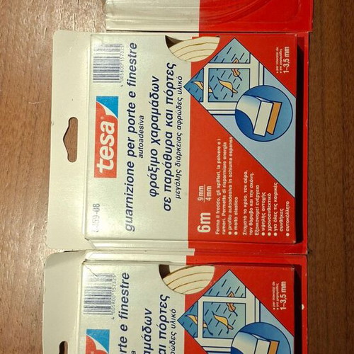 Tesa Aerostop Door Seal Foam Tape Pack of 3 Used