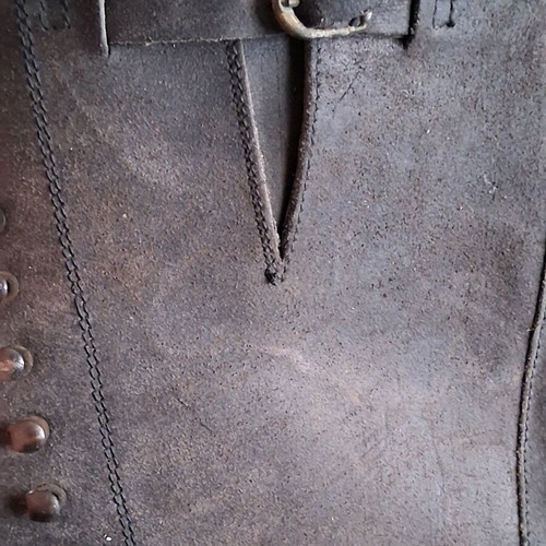 Andrea knee-high leather boots Junior series like new, size 38, black-gray