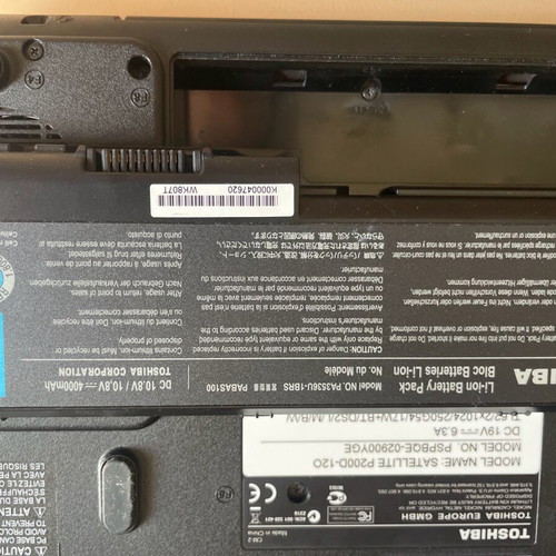 Toshiba Satellite P200D-12O laptop used, non-working, without hard drive