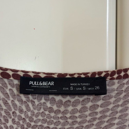 Cruise dress burgundy white like new, size S