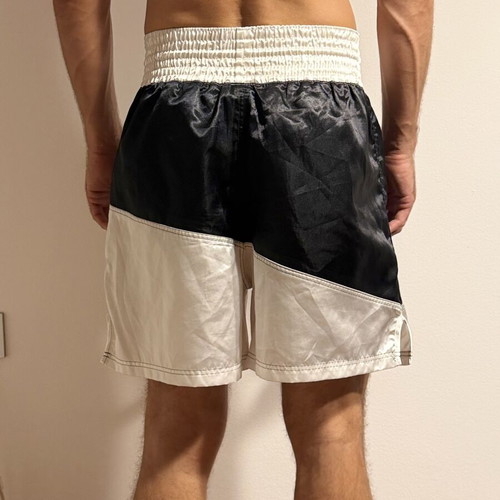 Boxing shorts satin black and white size S like new