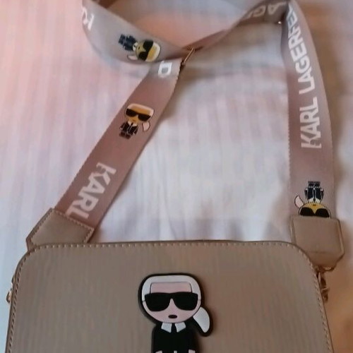 Karl crossbody bag new, beige