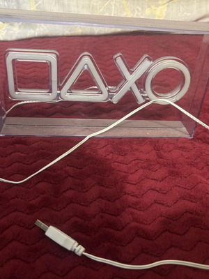 PlayStation illuminated decorative sign