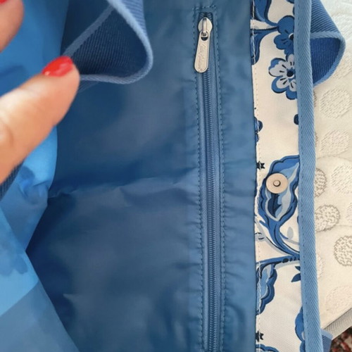 Cath Kidston Tote Bag with Blue Floral Pattern