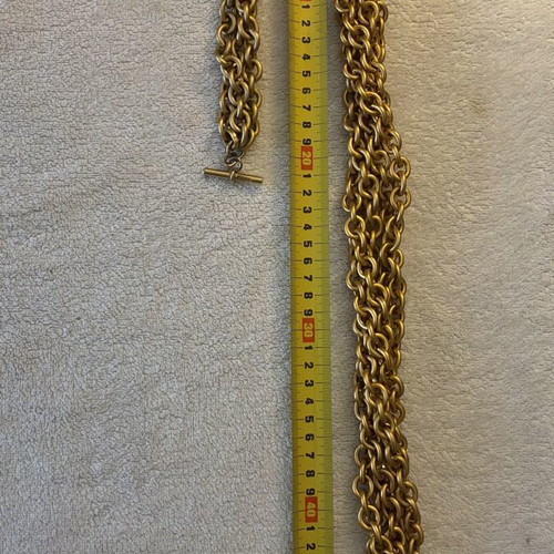 Vintage Monet gold-plated choker and bracelet set