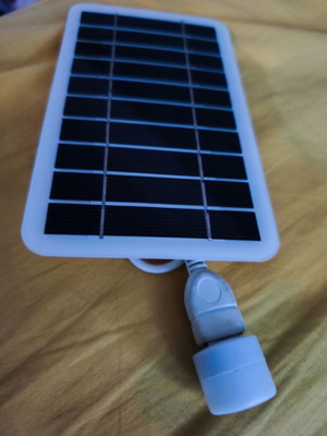 Solar Panel with USB Lamp like new