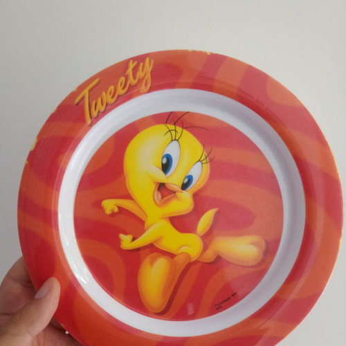 Warner Bros Tweety melamine plates set of 10, 5 shallow and 5 deep