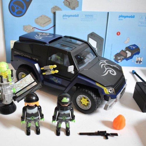 Playmobil Top Agents 4320 4878 4879 set with Robo-Gang vehicle used