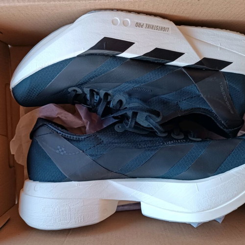 Adidas Adizero Adios Pro 4 new black athletic shoes