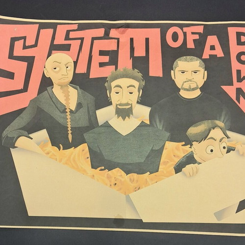 System of a Down vintage poster used, 30x41 cm