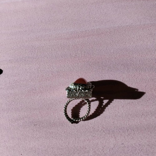 Vintage ring with green stone new