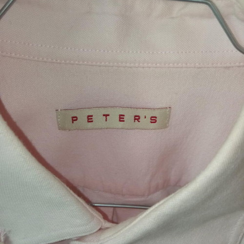 Peters men's solid color shirt like new, size M/L, pink