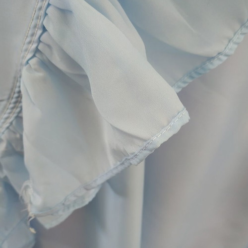Blue satin curtain like new