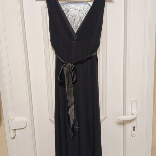 Shelli Segal black midi evening dress, size L