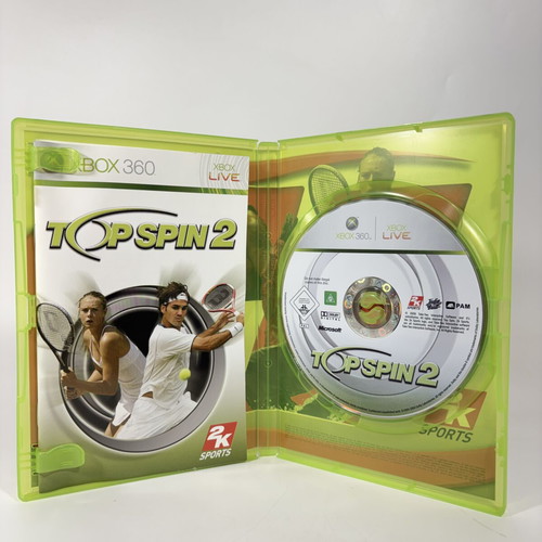 Top Spin 2 Xbox 360 game like new, complete with manual
