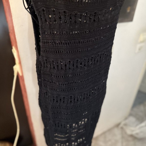 Papaya knitted dress 100% cotton like new, black