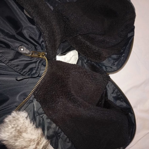 Fly London wolf jacket used, black, XL, missing 2 buttons