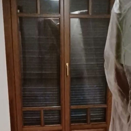 Wooden window and door frames used, set of 6, oak, tilt-and-turn