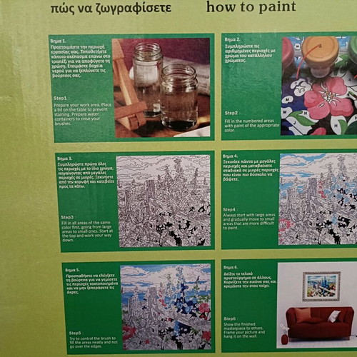 Painting kit new with numbered pieces on 40x50 canvas