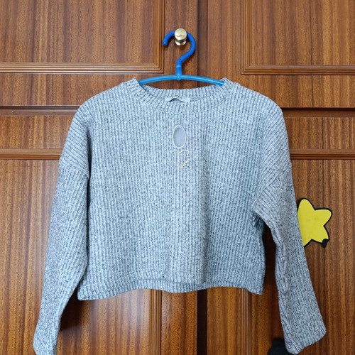 Evita crop top gray like new, size 128 cm