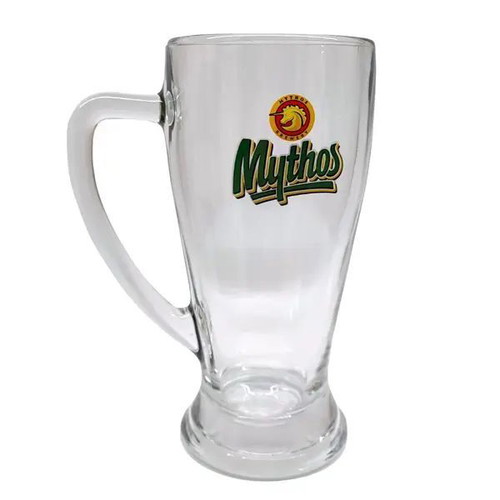 Mythos Beer Pint Glasses set of 4, new, 0.5L