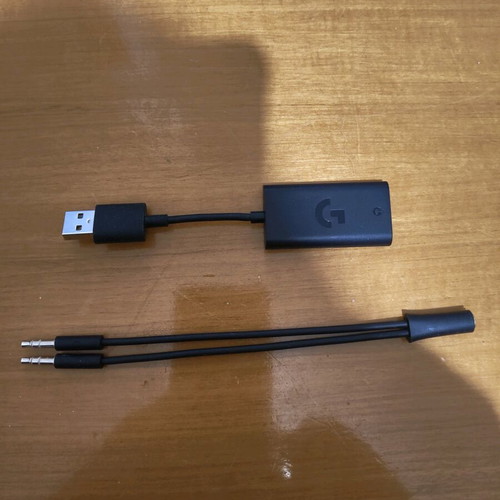Logitech G432 USB Adapter and Y-Splitter like new