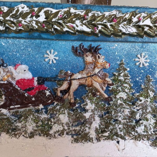 Christmas box new, paper with festive atmosphere