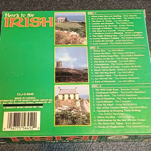 Here's To The Irish 3 x CD used, folk