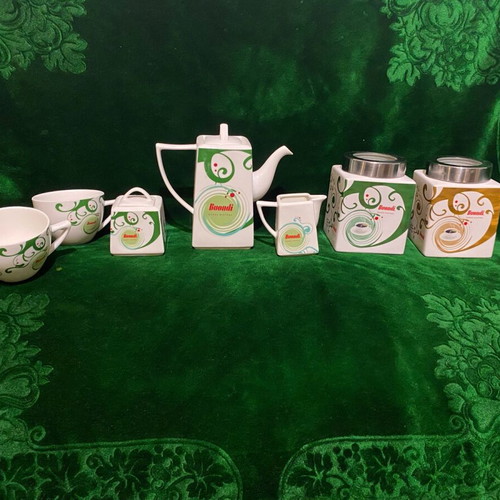 Buondi porcelain coffee set collectible, like new