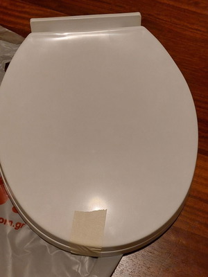 Plastic White Toilet Lid new