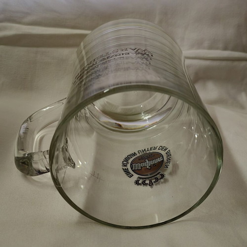 Warsteiner beer glass 1 lt like new, 18 cm height