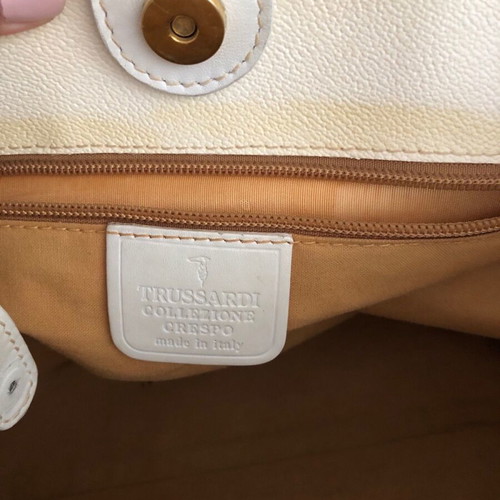 Trussardi shoulder bag used, beige