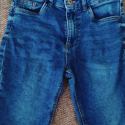 Reserved elastic denim bermuda shorts like new, 140 cm