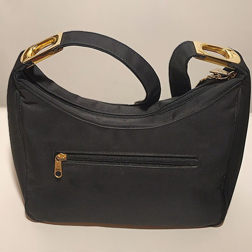 Shoulder bag used black 27x16 cm