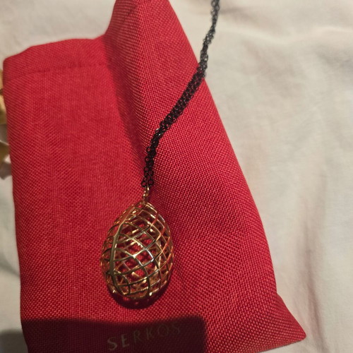 Collectible egg pendant new, Easter charm Serkos