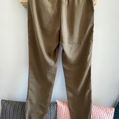 Stradivarius pants used NoS, olive color, size S
