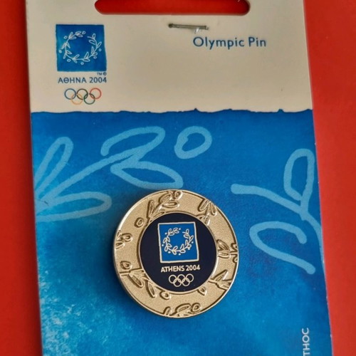 Olympic lapel pins used, set of 8, Athens 2004