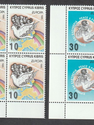 Κύπρος 1995 Europa CEPT σετ σε τετράδα καινούργιο