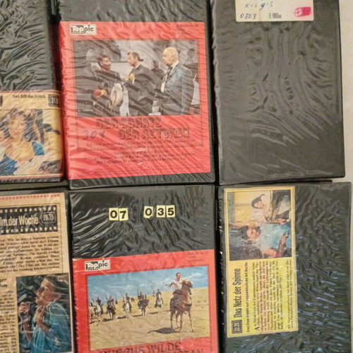 Video cassettes used, pack of 12, German movies