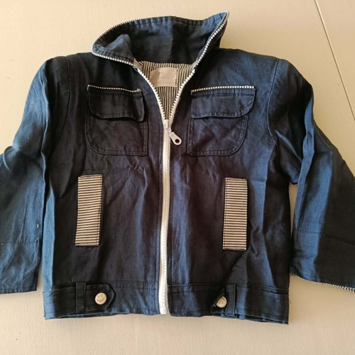 Bebe Lous baby jacket like new, made in Greece, navy blue