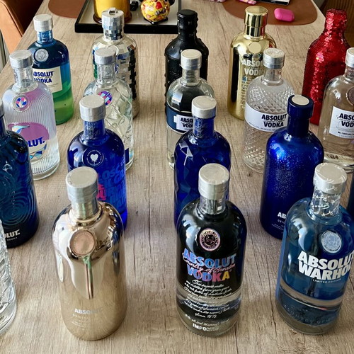 Absolut Vodka Limited Edition Collection of 20 Sealed Bottles