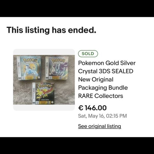 Pokémon Nintendo 3DS sealed game pack 2017-2018 new