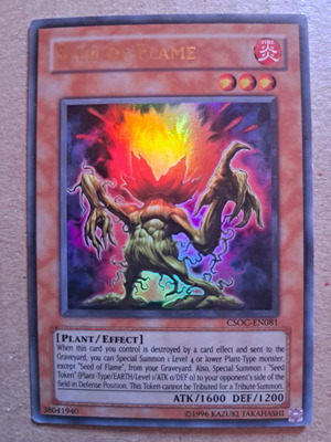 Yugioh Seed of Flame CSOC-EN081 Ultimate Rare near mint