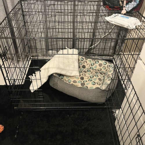 Dog crate new, dimensions 106x71x77cm, black