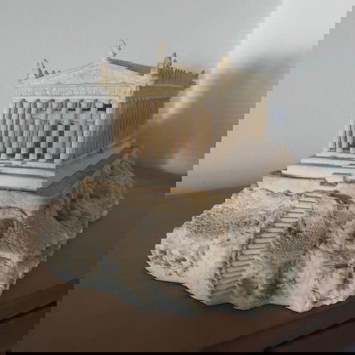 Alabaster Acropolis statue used with two ceramic frames