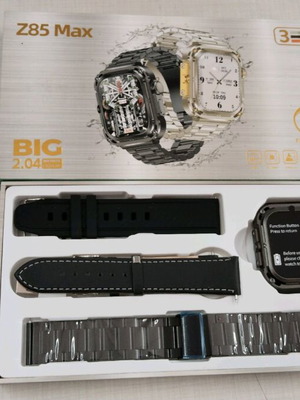 Ψηφιακό ρολόι Z85 Max καινούργιο με τρία ζευγάρια λουράκια και φορτιστή