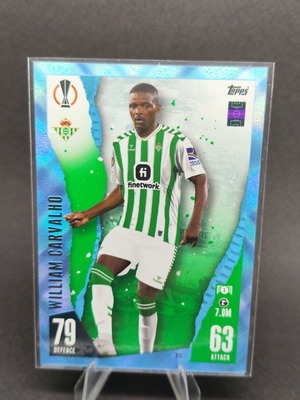 Συλλεκτική κάρτα WILIAM CARVALHO Crystal σαν καινούργιο, TOPPS MATCH ATTAX Real Betis