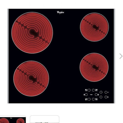 Whirlpool AKT 8090 LX Ceramic Hob with 4 Cooking Zones, New
