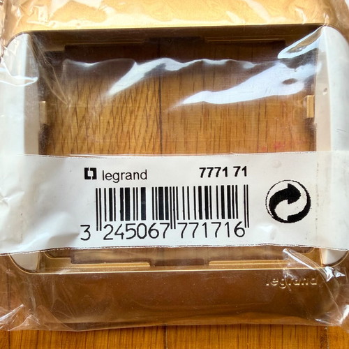 Legrand Galea single switch/socket frame new, gold and white
