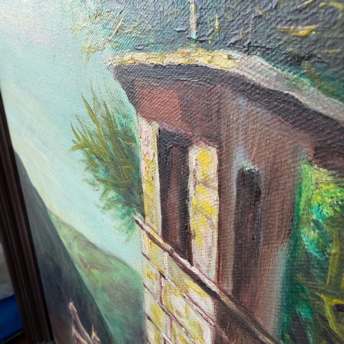 Painting by artist Skourlis used
